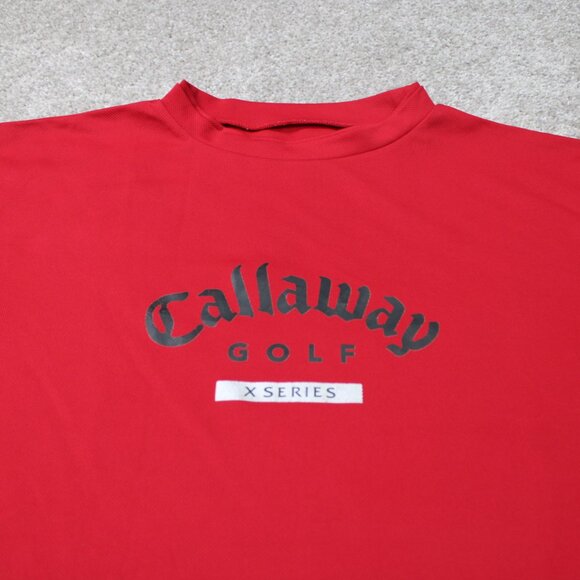 Callaway Golf X-Series Shirt Mens Large Red 100% Polyester Long Sleeve Pullover - Picture 4 of 13